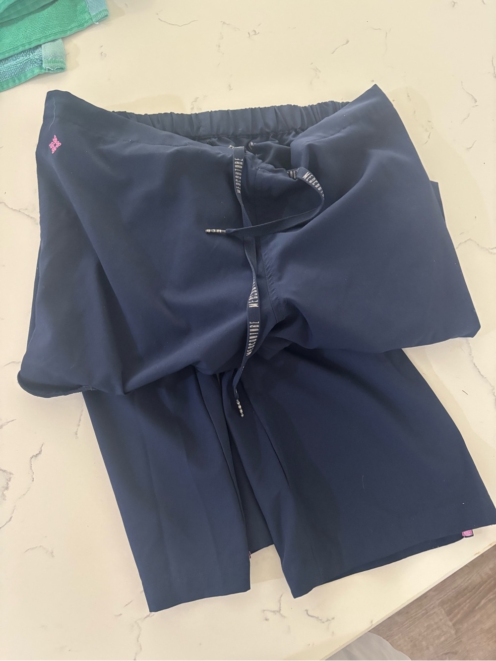 Med Couture Navy Scub Bottoms